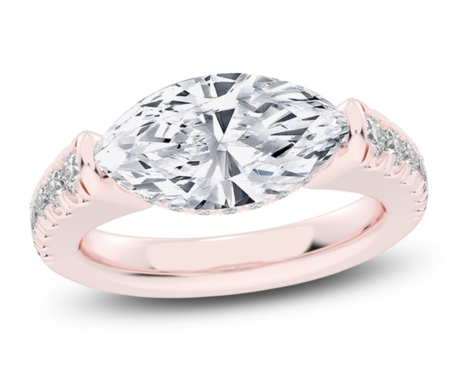 3.5 CT TW Lab-Created Marquise-Cut Diamond Engagement Ring | SimplyIn Diamonds Studio - Image 8